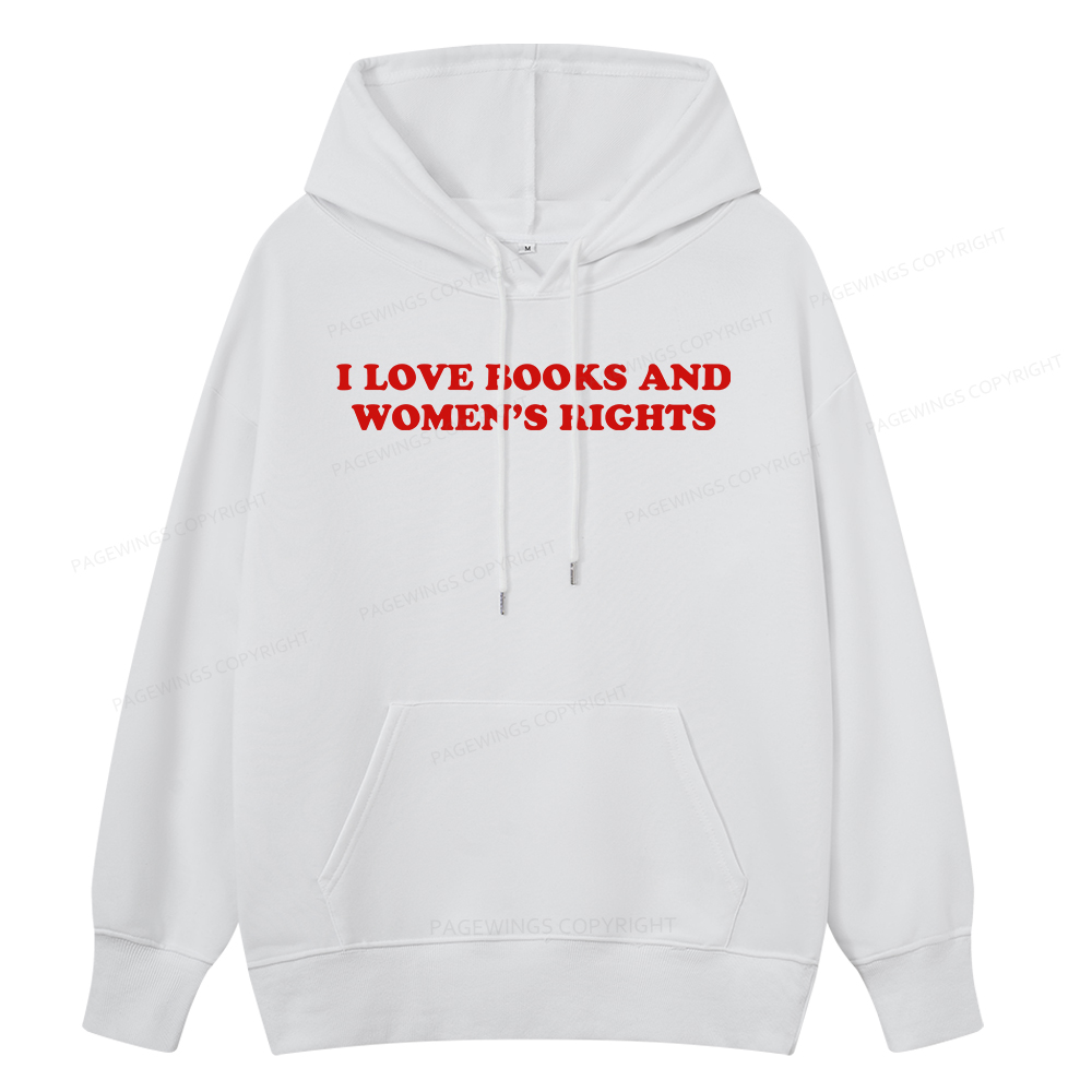 Pagewings I Love Books And Women's Rights Unisex Classic Hoodie