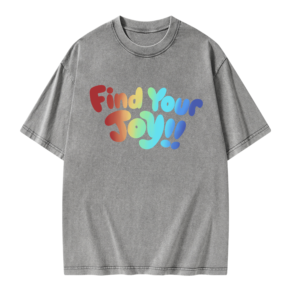 Pagewings Find Your Joy Unisex Washed T-shirt