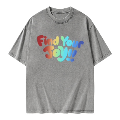 Pagewings Find Your Joy Unisex Washed T-shirt