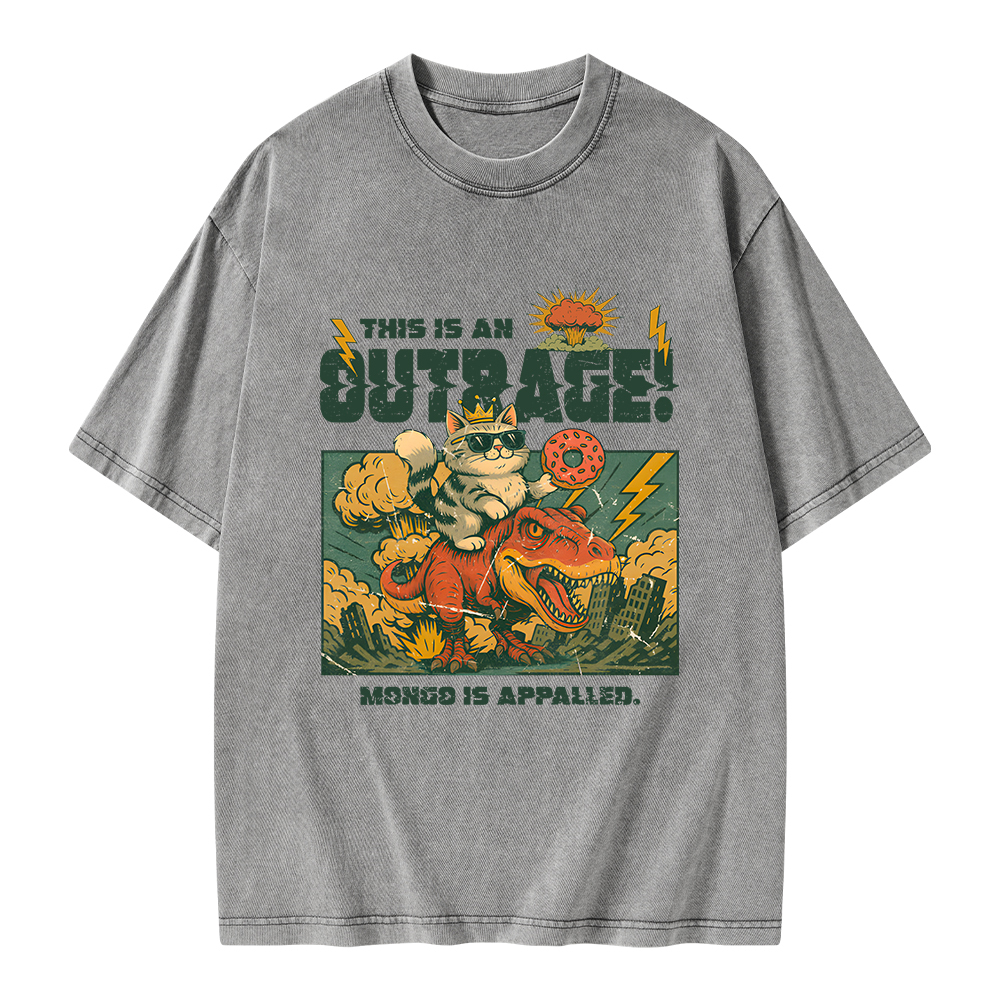 Pagewings This Is An Outrage Unisex Washed T-shirt