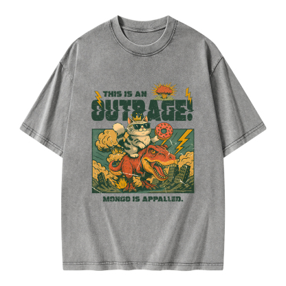 Pagewings This Is An Outrage Unisex Washed T-shirt
