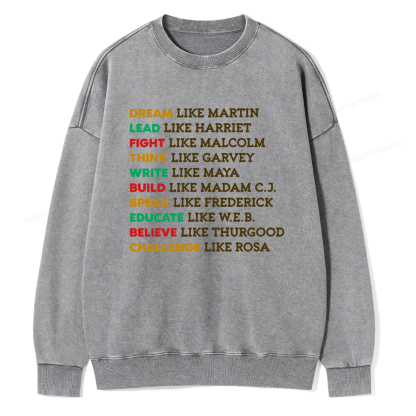 Pagewings Black History Washed Sweatshirt