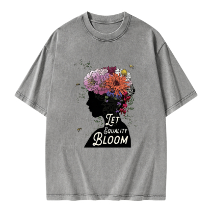 Pagewings Let Equality Bloom Unisex Washed T-shirt