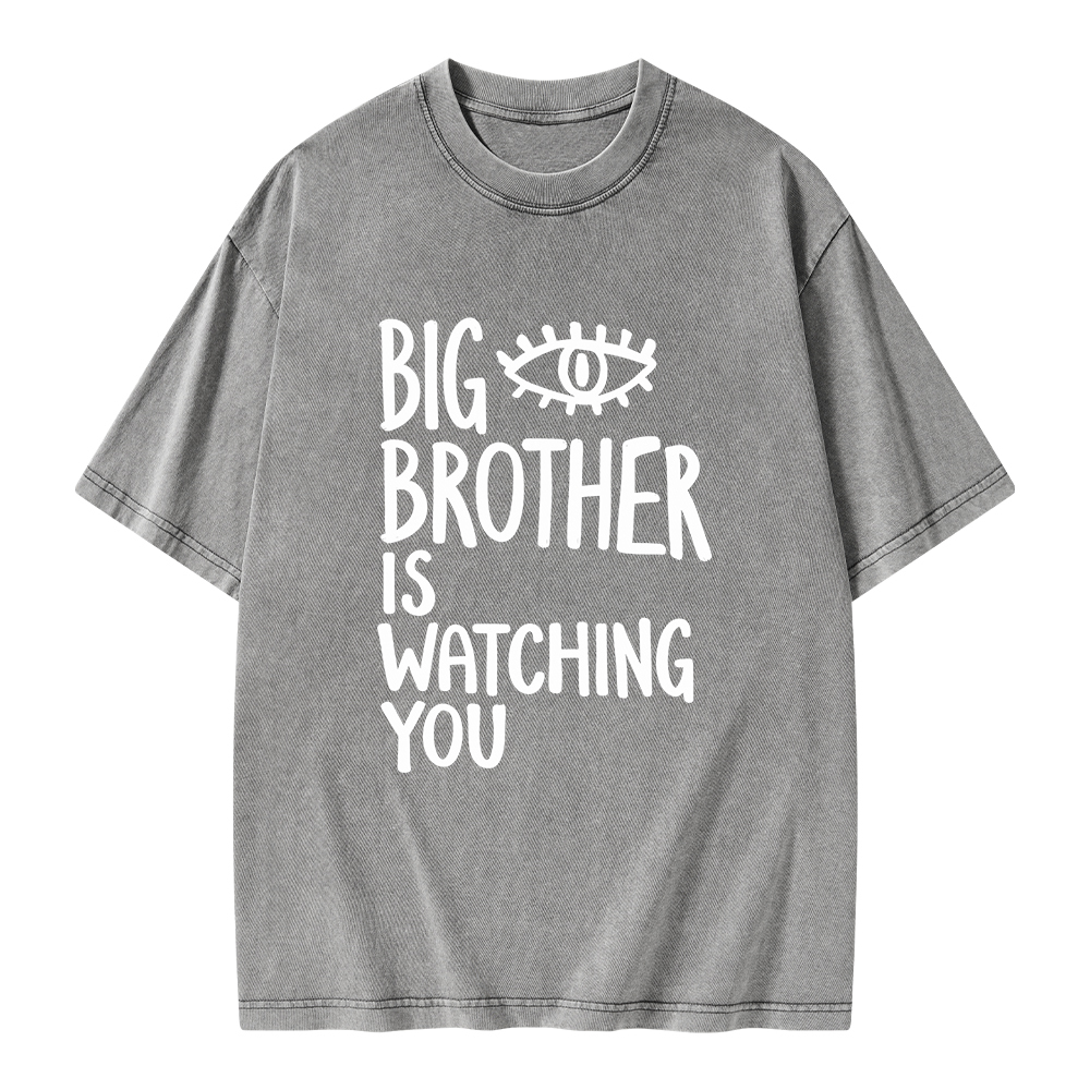 Pagewings Big Brother Is Watching You Unisex Washed T-shirt