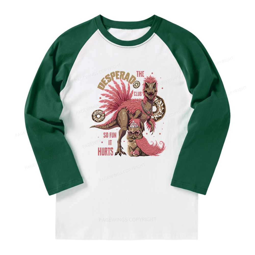 Pagewings Desperado Club Vintage Long Sleeve Raglan T-shirt