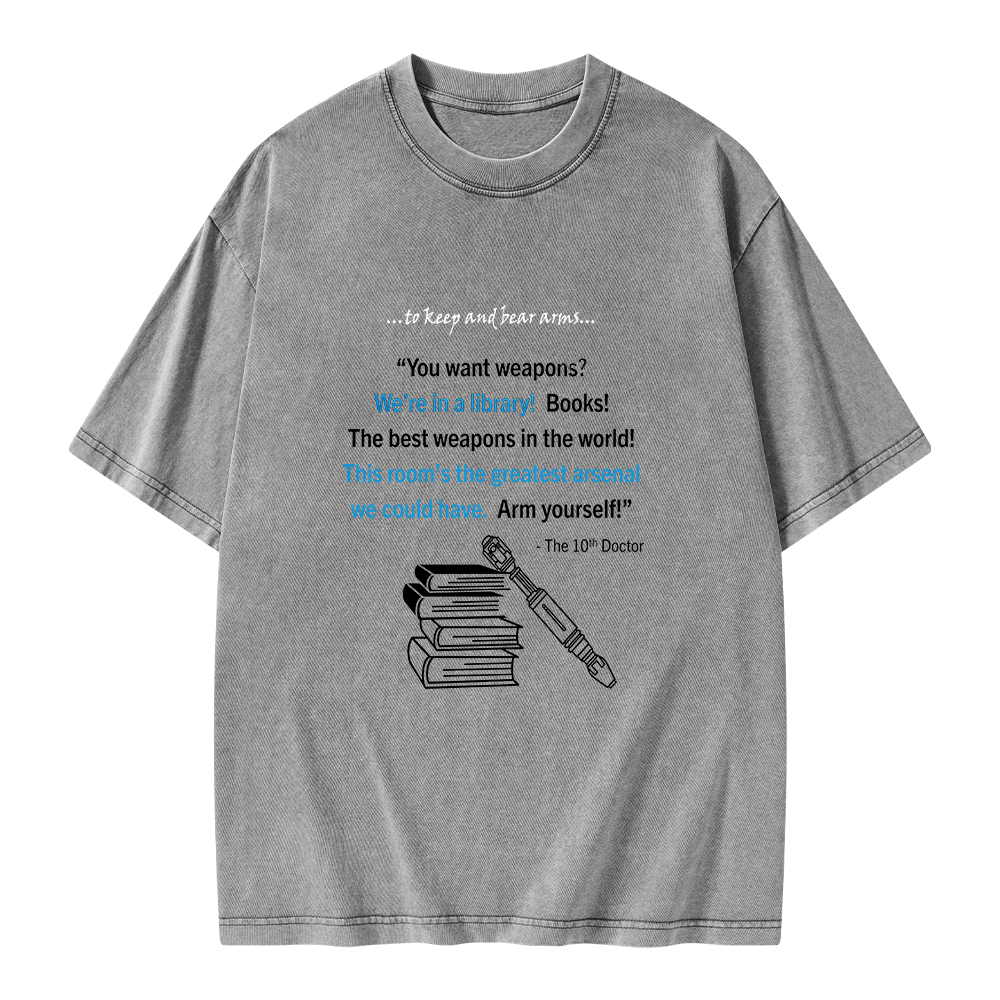 Pagewings We're In A Library Unisex Washed T-shirt