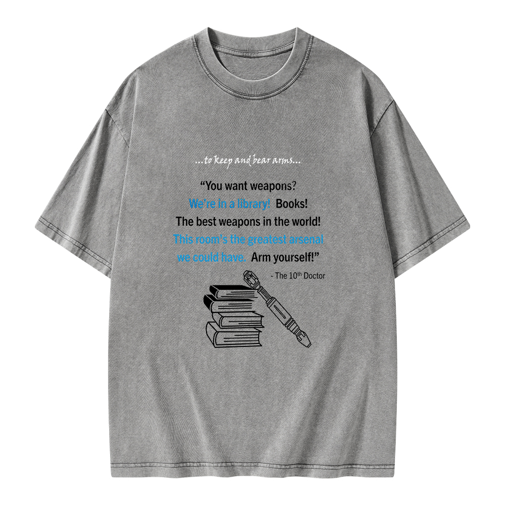 Pagewings We're In A Library Unisex Washed T-shirt