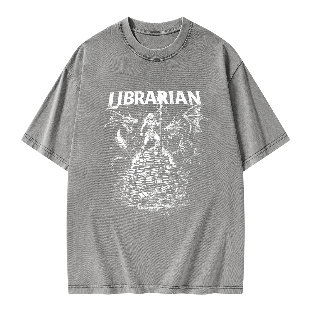 Pagewings Librarian Unisex Washed T-shirt