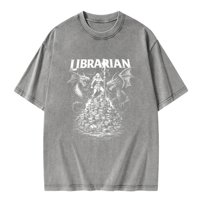 Pagewings Librarian Unisex Washed T-shirt