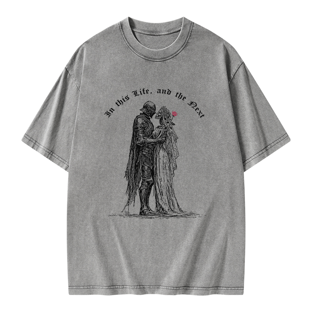 Pagewings Gothic Knight Unisex Washed T-shirt
