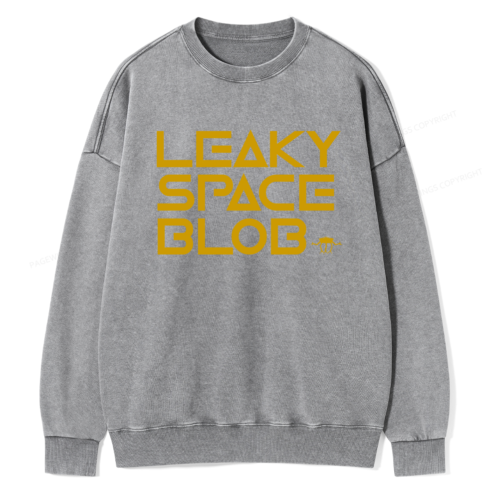 Pagewings Leaky Space Blob Washed Sweatshirt