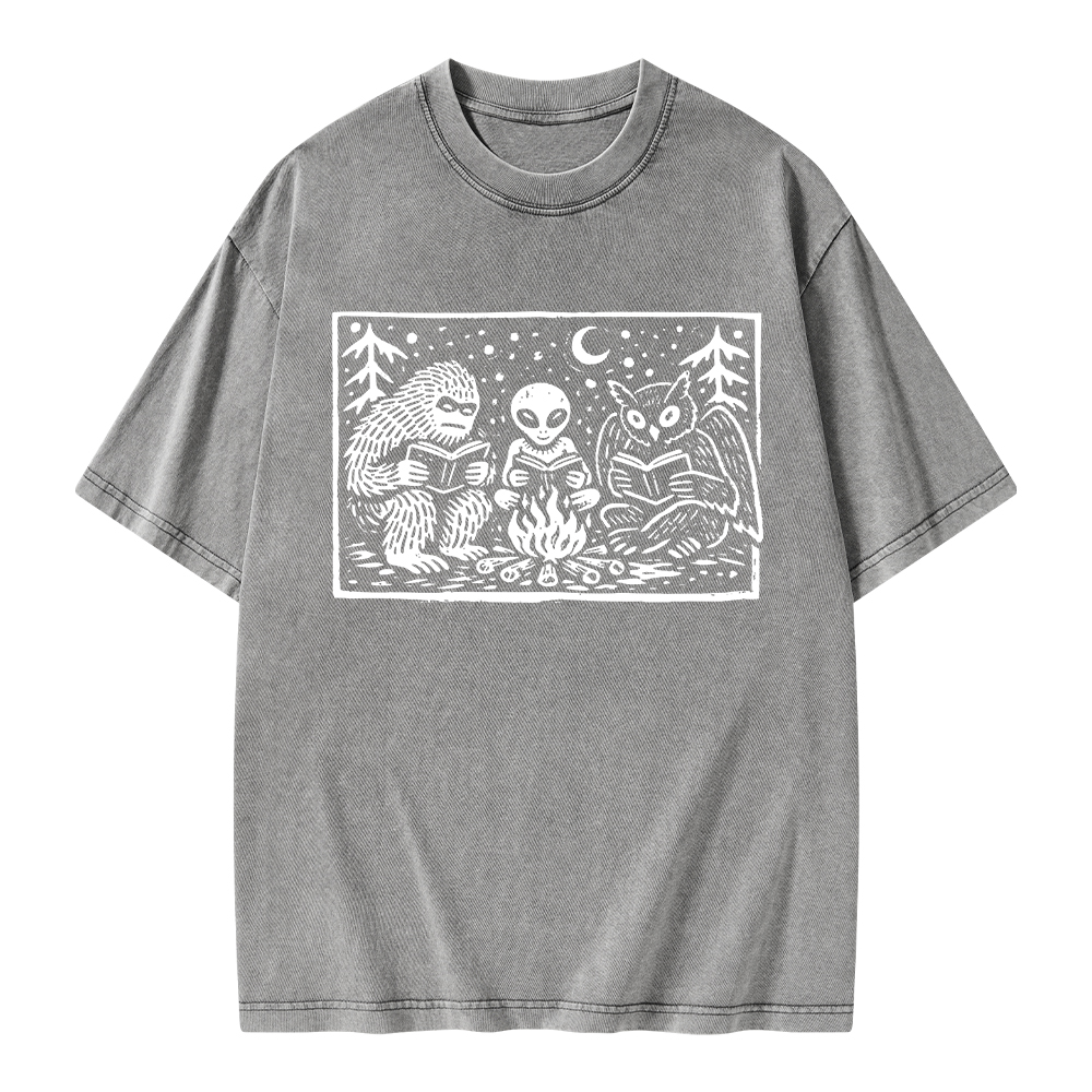 Pagewings Book Lover Unisex Washed T-shirt