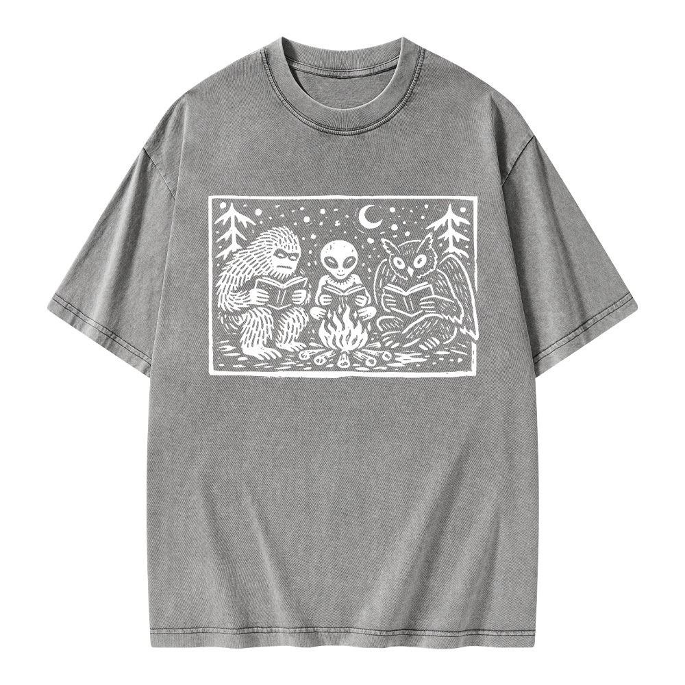 Pagewings Book Lover Unisex Washed T-shirt