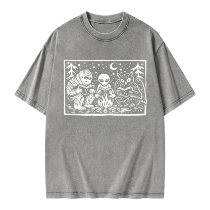 Pagewings Book Lover Unisex Washed T-shirt