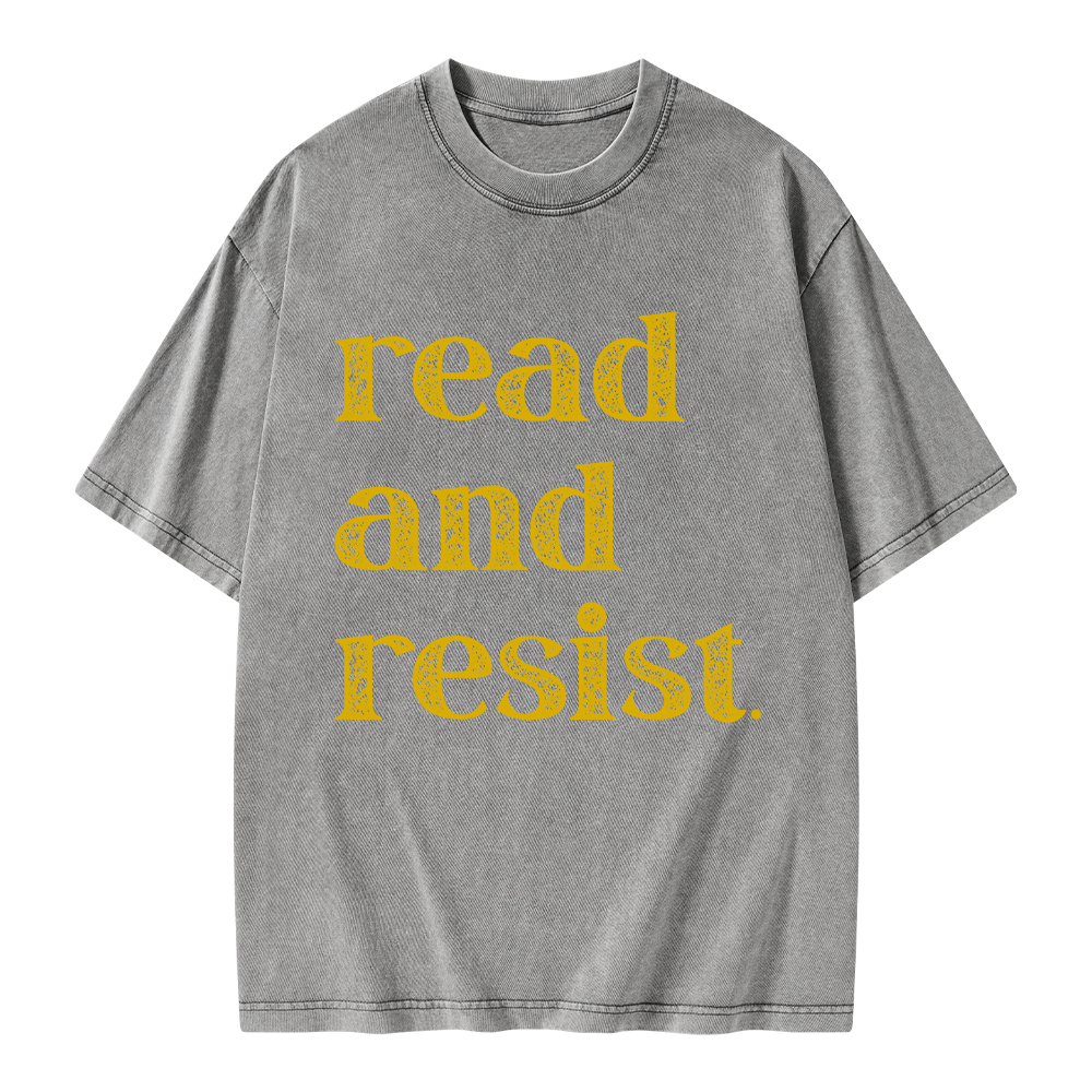 Pagewings Read And Resist Unisex Washed T-shirt