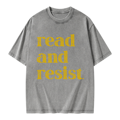 Pagewings Read And Resist Unisex Washed T-shirt