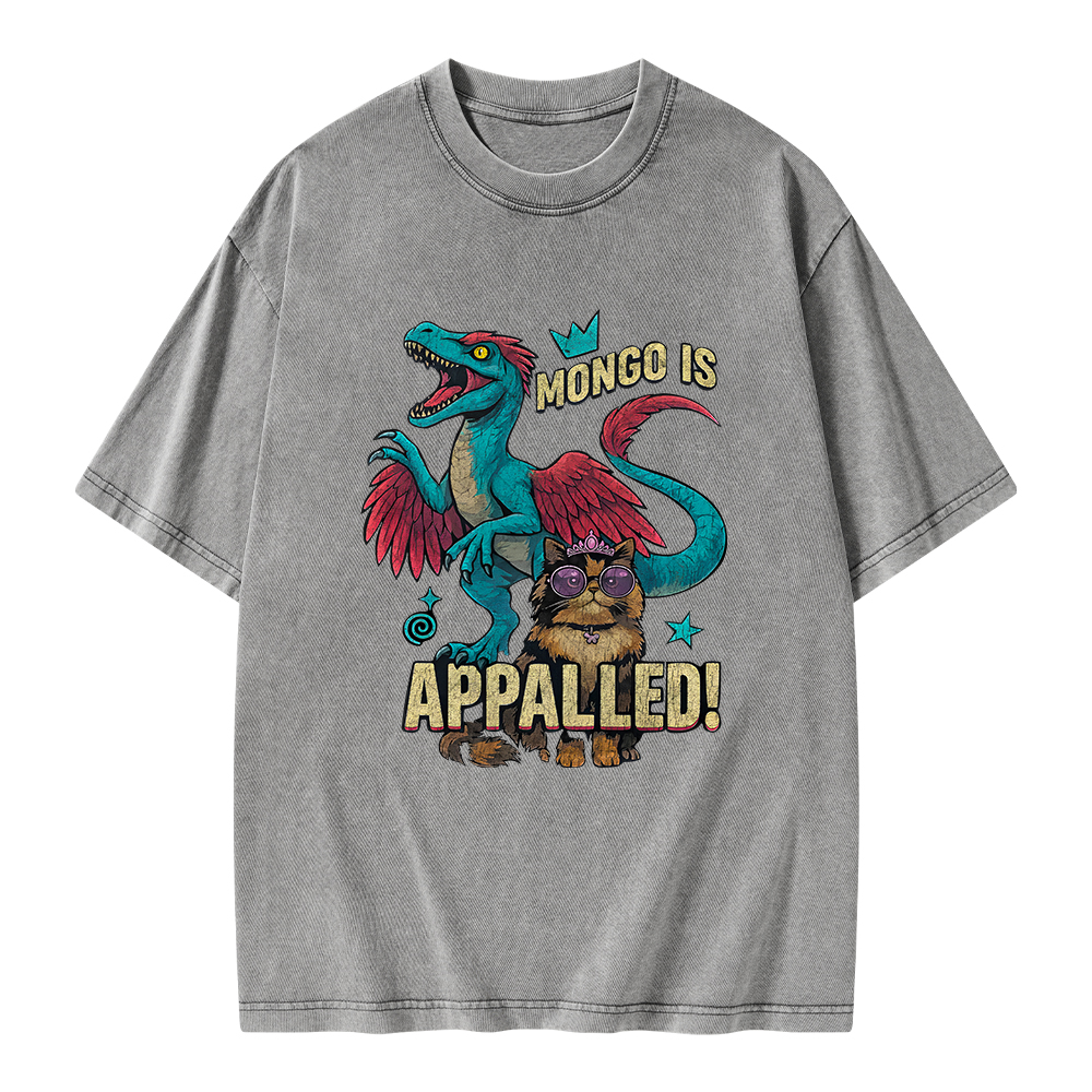Pagewings Mongo is Appalled Unisex Washed T-shirt