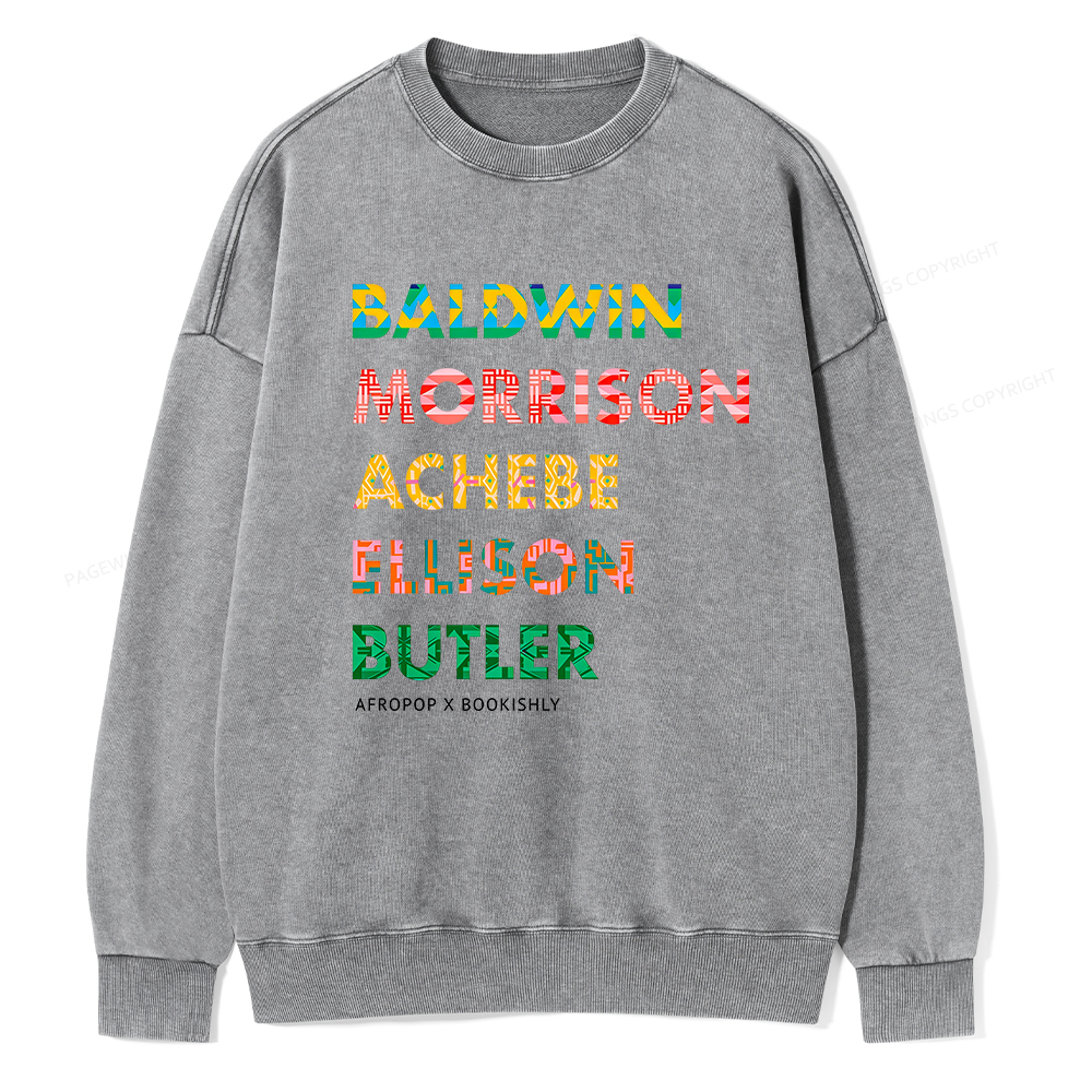 Pagewings Afropop X Bookishly Washed Sweatshirt