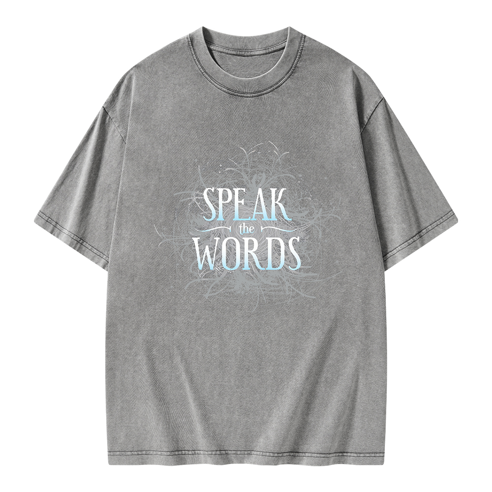 Pagewings Speak The Words Unisex Washed T-shirt