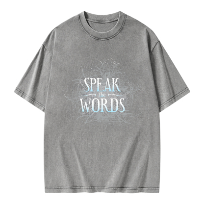 Pagewings Speak The Words Unisex Washed T-shirt