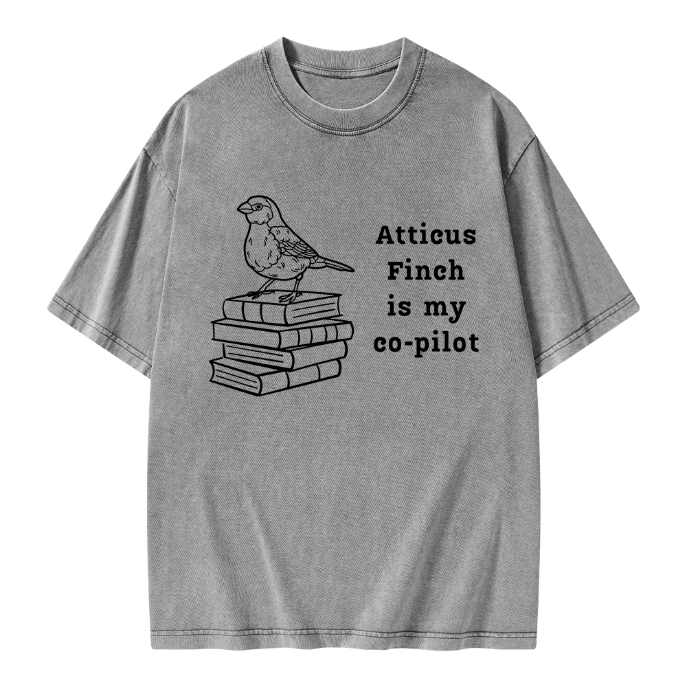 Pagewings Atticus Finch Unisex Washed T-shirt