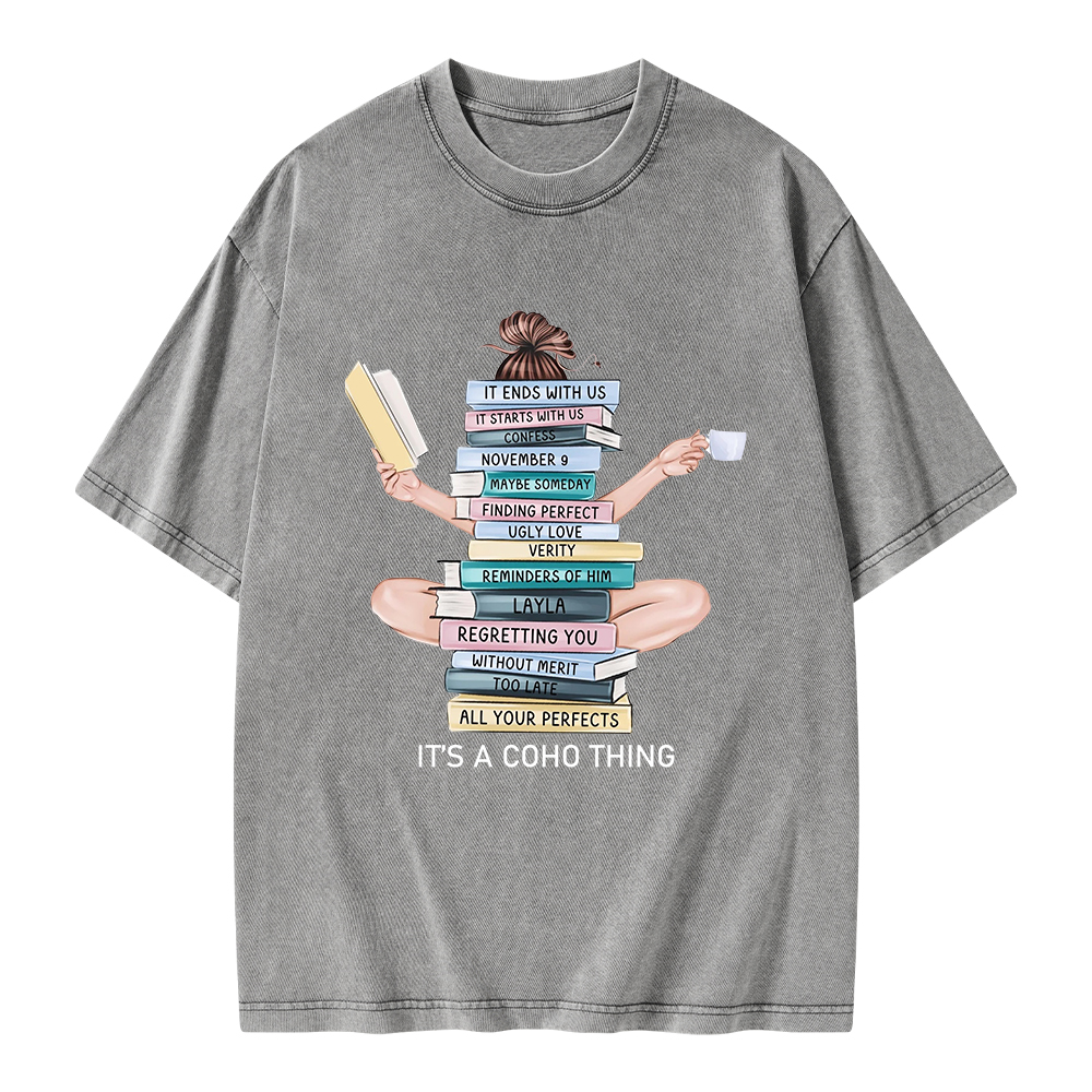 Pagewings Its a CoHo Thing Book Unisex Washed T-shirt