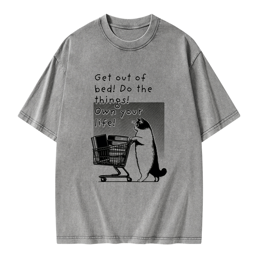 Pagewings Do The Things! Own Your Life Unisex Washed T-shirt
