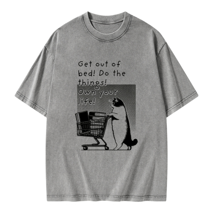 Pagewings Do The Things! Own Your Life Unisex Washed T-shirt