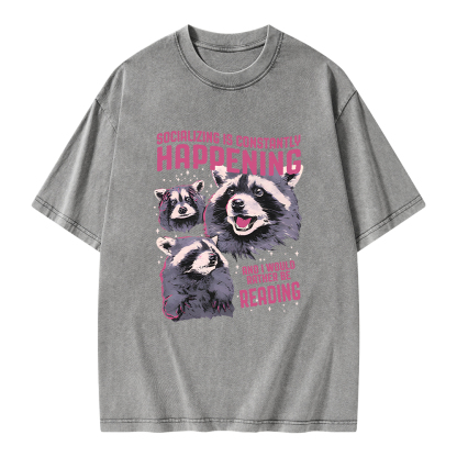 Pagewings And I Would Rather Be Reading Unisex Washed T-shirt