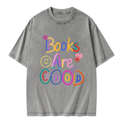 Pagewings Books Are Good Unisex Washed T-shirt