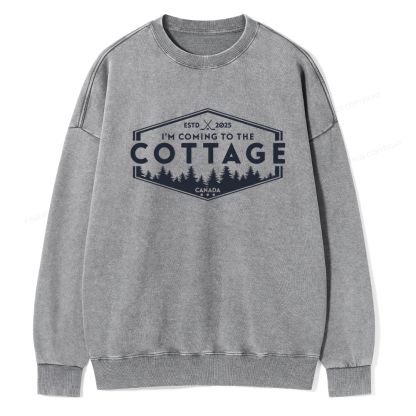 Pagewings Coming To The Cottage Washed Sweatshirt