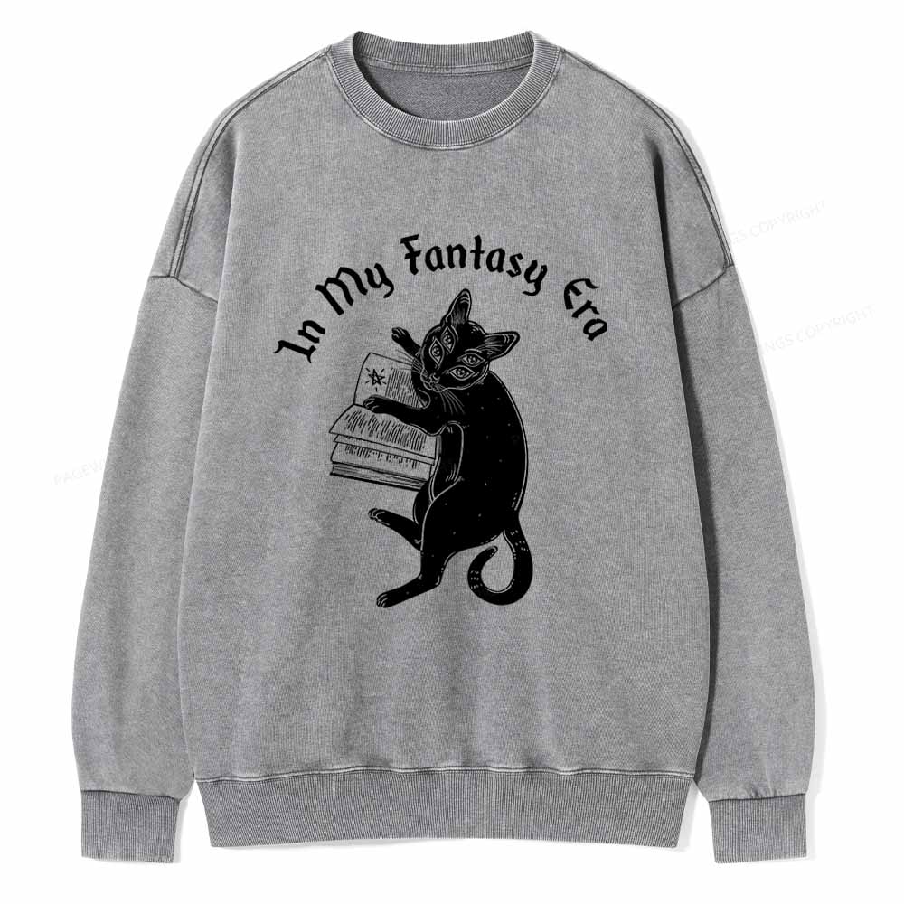 Pagewings In My Fantasy Era Unisex Washed Sweatshirt