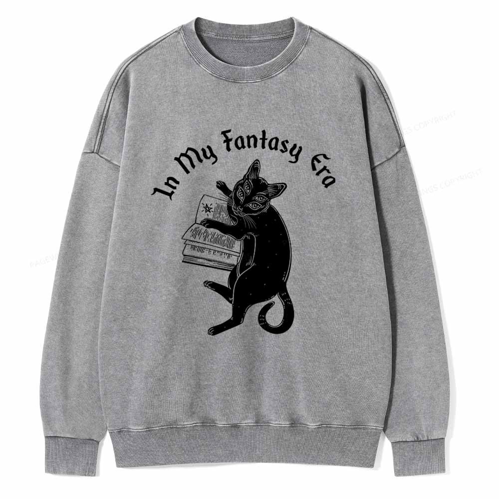 Pagewings In My Fantasy Era Unisex Washed Sweatshirt
