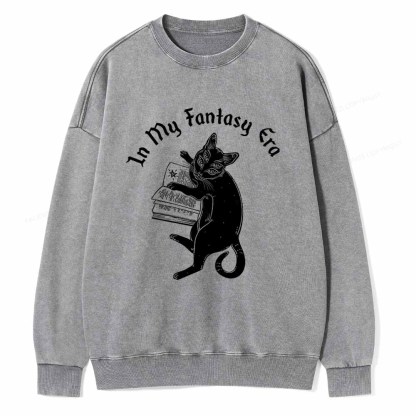 Pagewings In My Fantasy Era Unisex Washed Sweatshirt