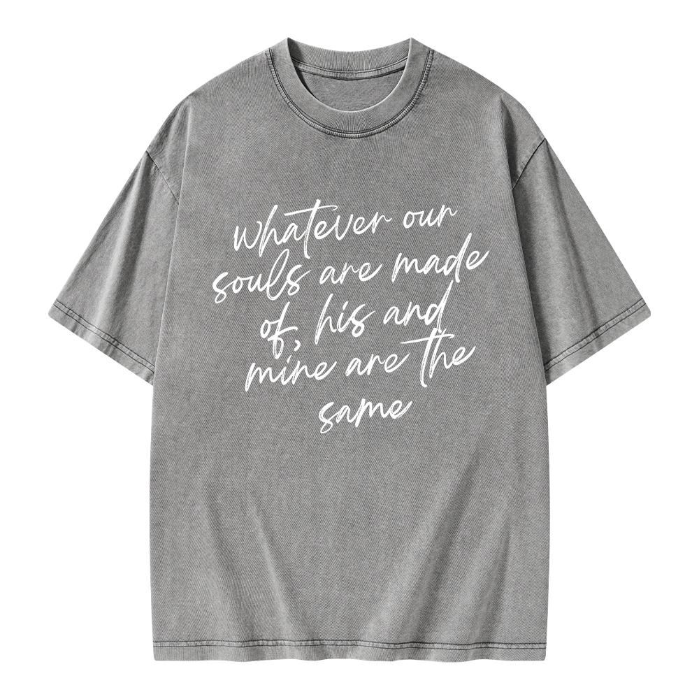 Pagewings Whatever Are Souls Are Made Of Unisex Washed T-shirt