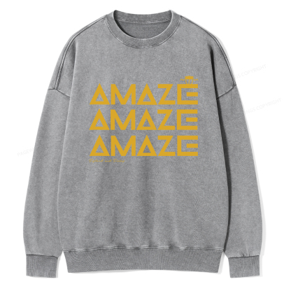 Pagewings Amaze Unisex Washed Sweatshirt