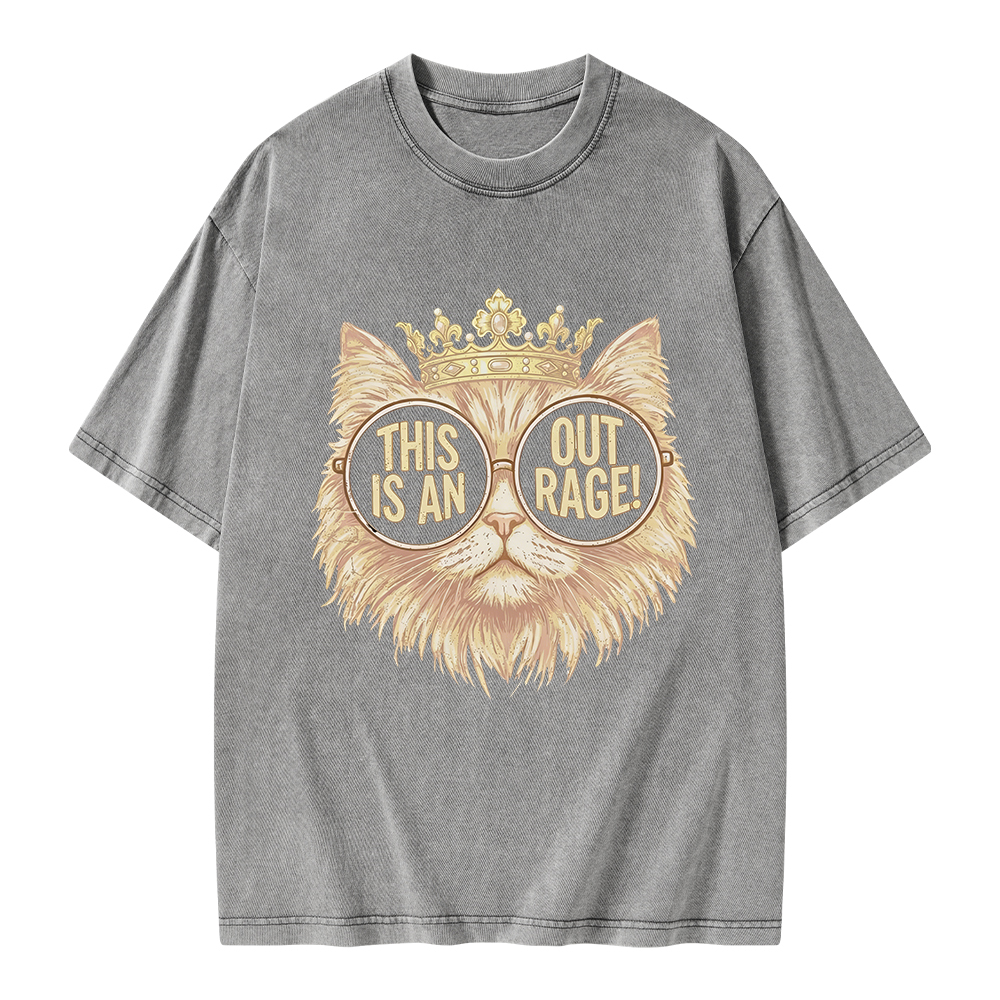 Pagewings This Is An Outrage Unisex Washed T-shirt