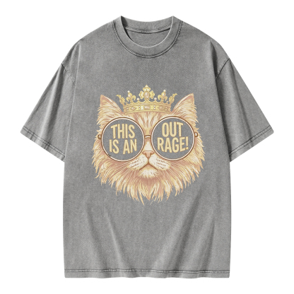 Pagewings This Is An Outrage Unisex Washed T-shirt