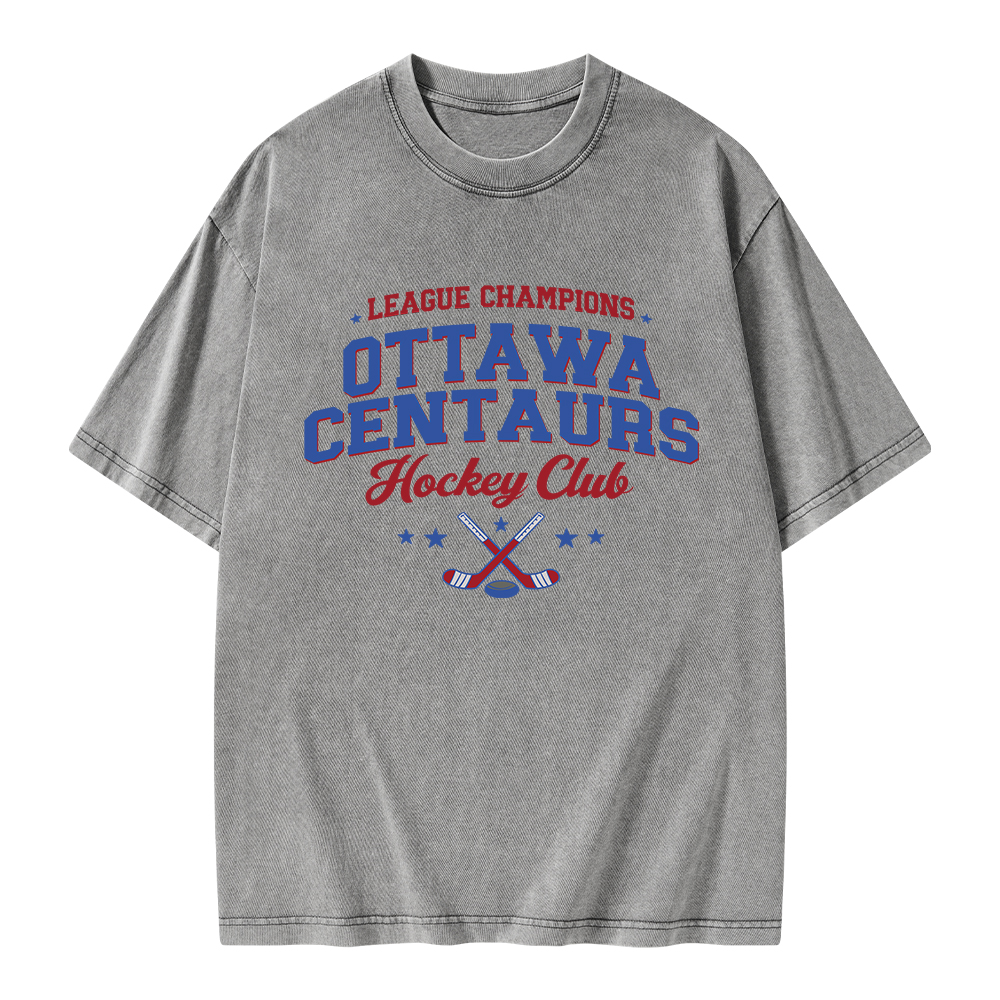 Pagewings Hockey Romance Unisex Washed T-shirt