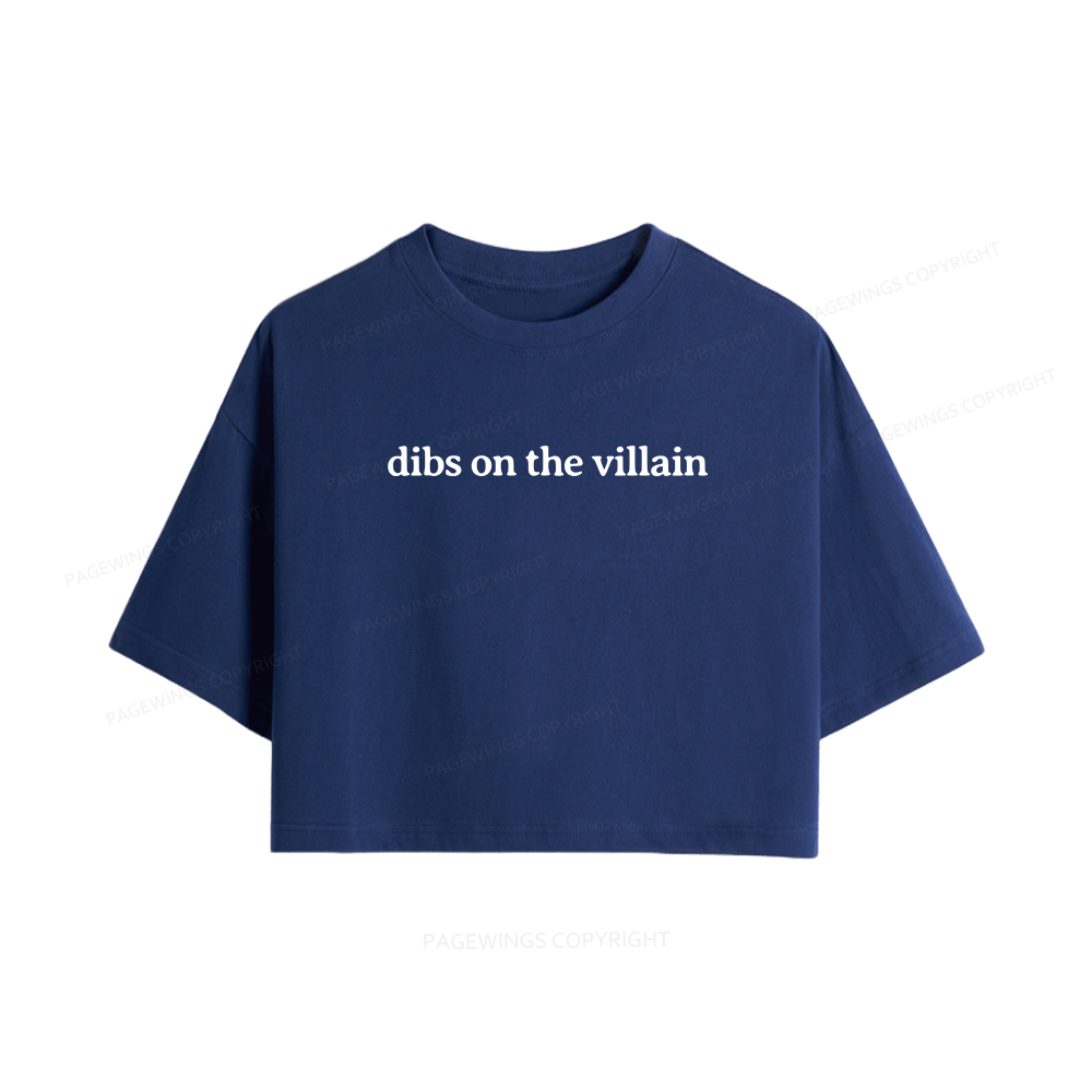 Pagewings Dibs On The Villain Women Crop Tops
