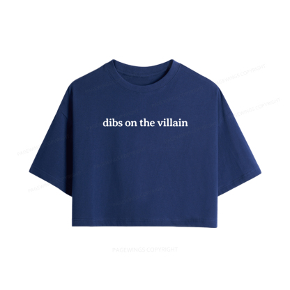 Pagewings Dibs On The Villain Women Crop Tops