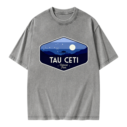 Pagewings Tau Ceti Unisex Washed T-shirt