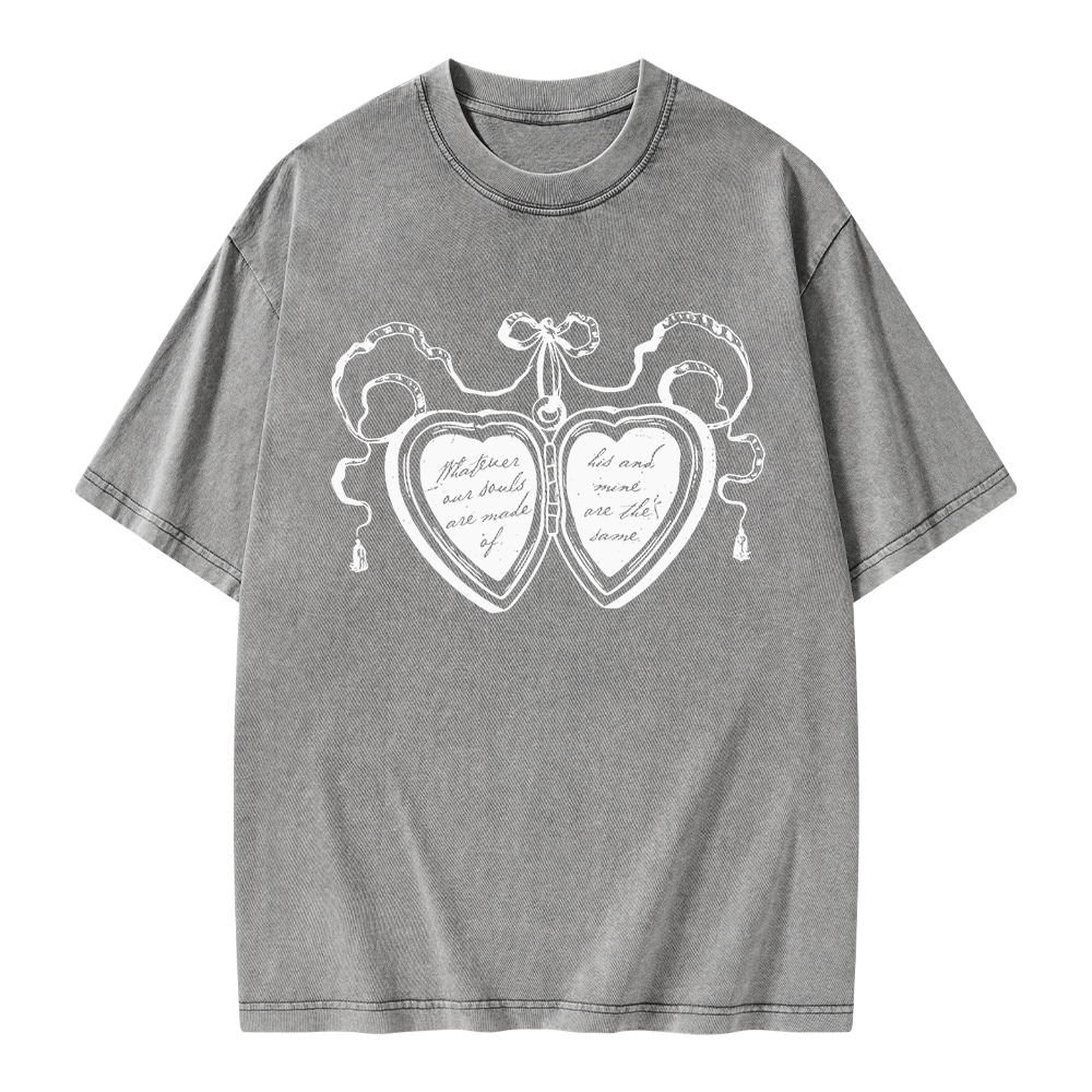 Pagewings Whatever Our Souls Are Made Of Unisex Washed T-shirt