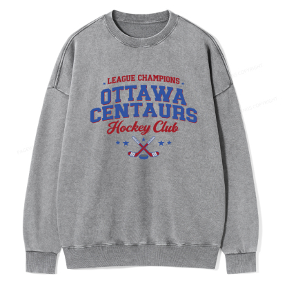 Pagewings Hockey Romance Unisex Washed Sweatshirt