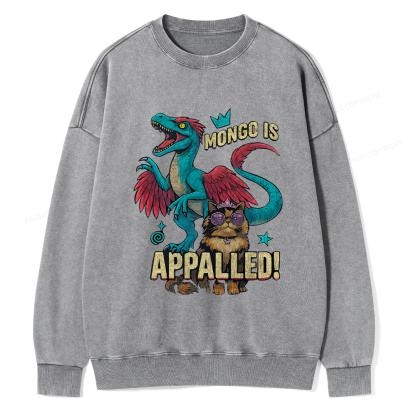 Pagewings Mongo Is Appalled Unisex Washed Sweatshirt
