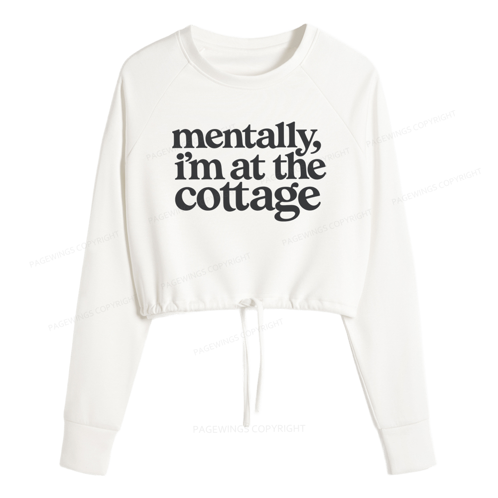 Pagewings At The Cottage Cropped Sweatshirt 