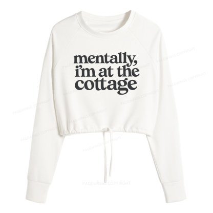 Pagewings At The Cottage Cropped Sweatshirt 