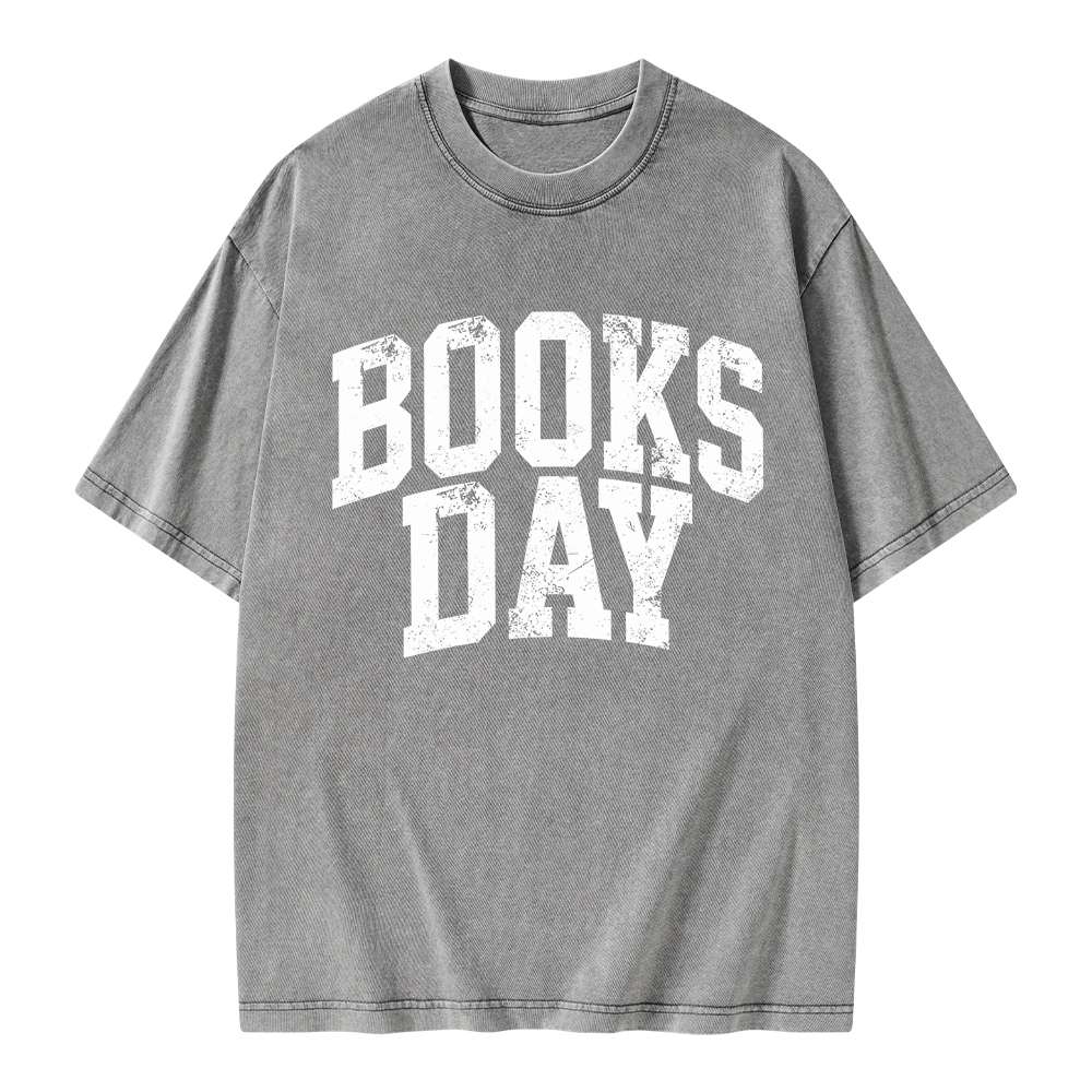 Pagewings Books Day Unisex Washed T-shirt