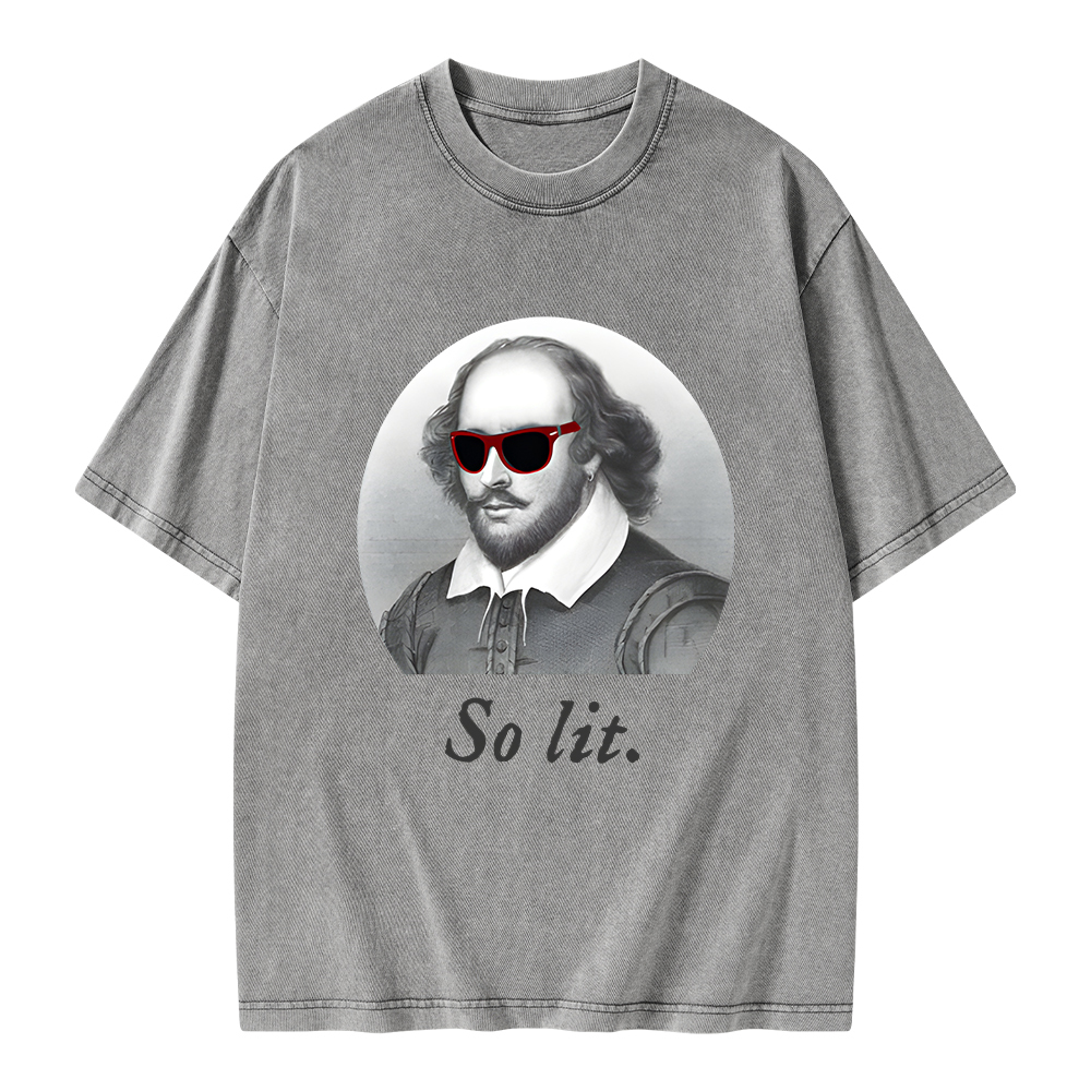 Pagewings So Lit  Unisex Washed T-shirt