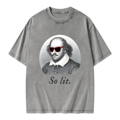 Pagewings So Lit  Unisex Washed T-shirt